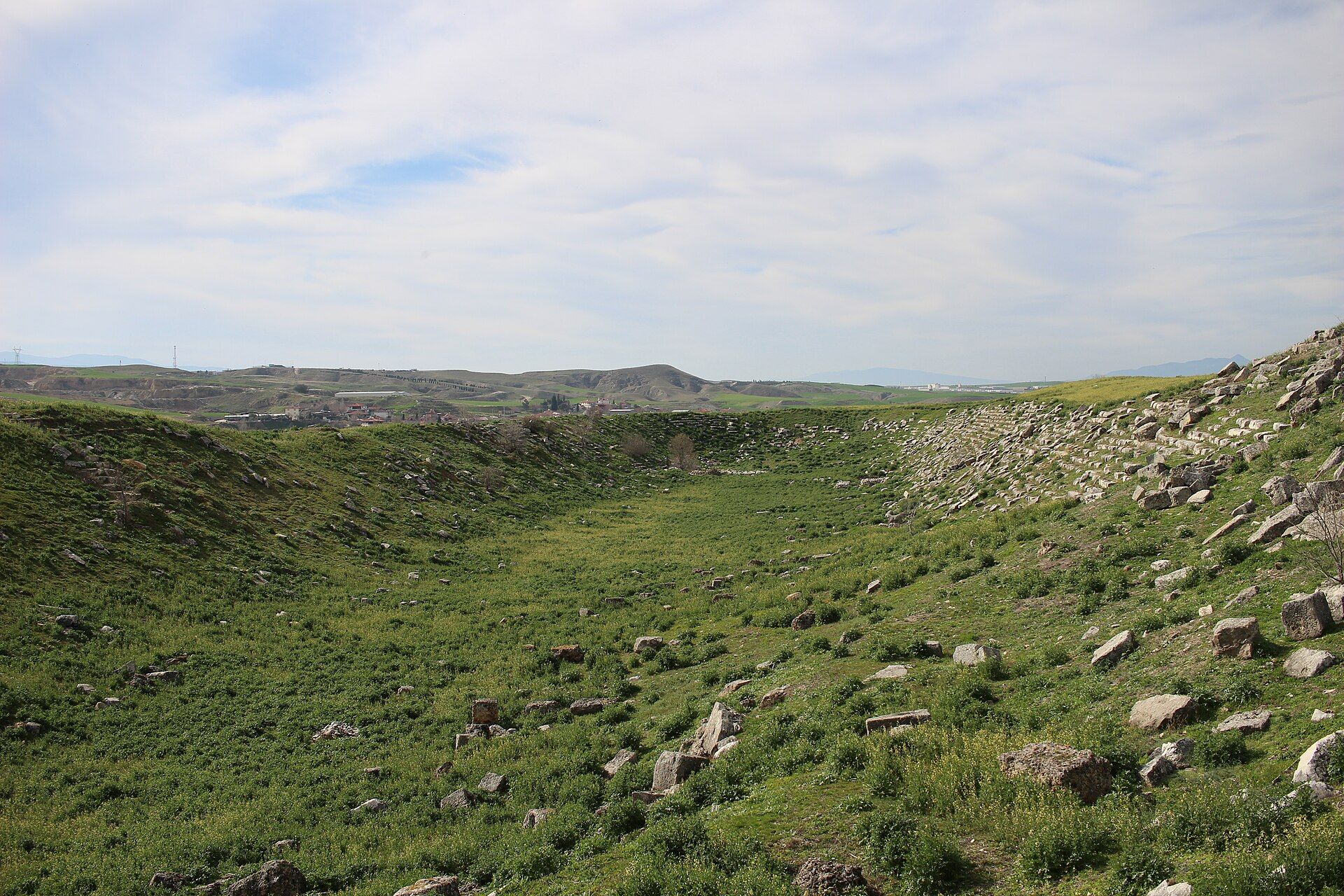 The ancient stadium at Laodicea near Denizli