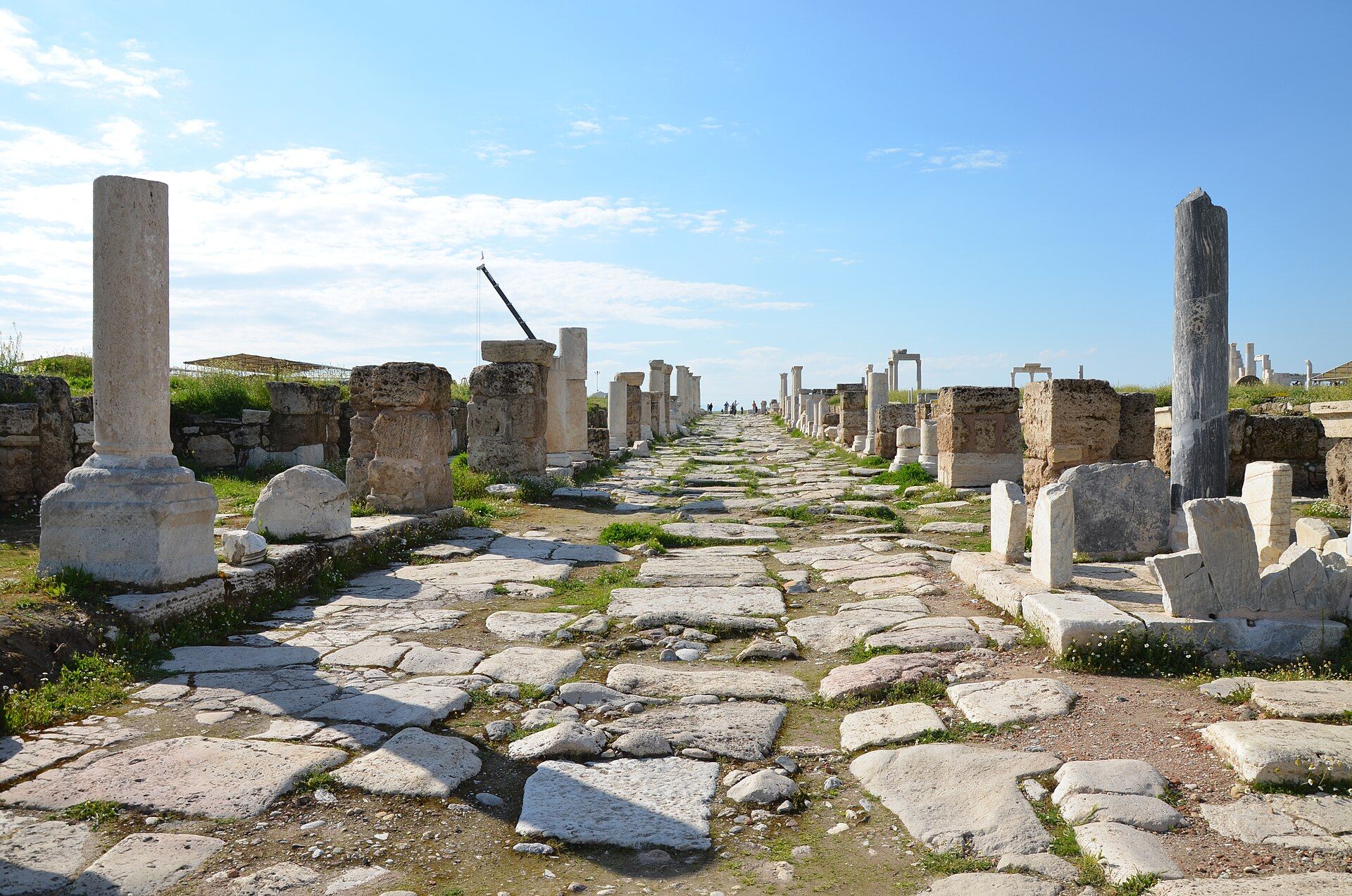 Standing columns among the ruins of Laodicea