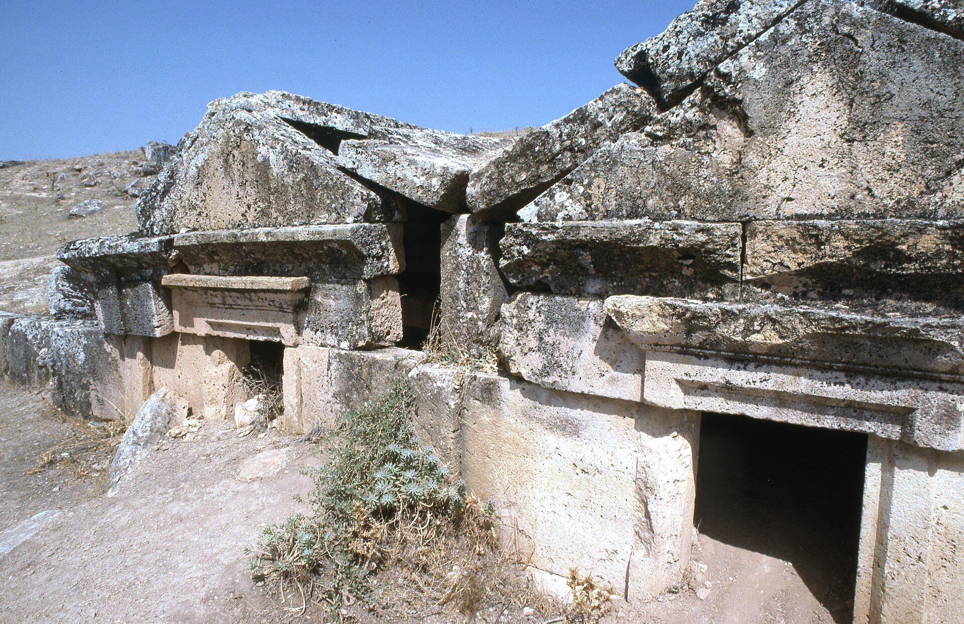 Tombs and sarcophagi in the Hierapolis necropolis