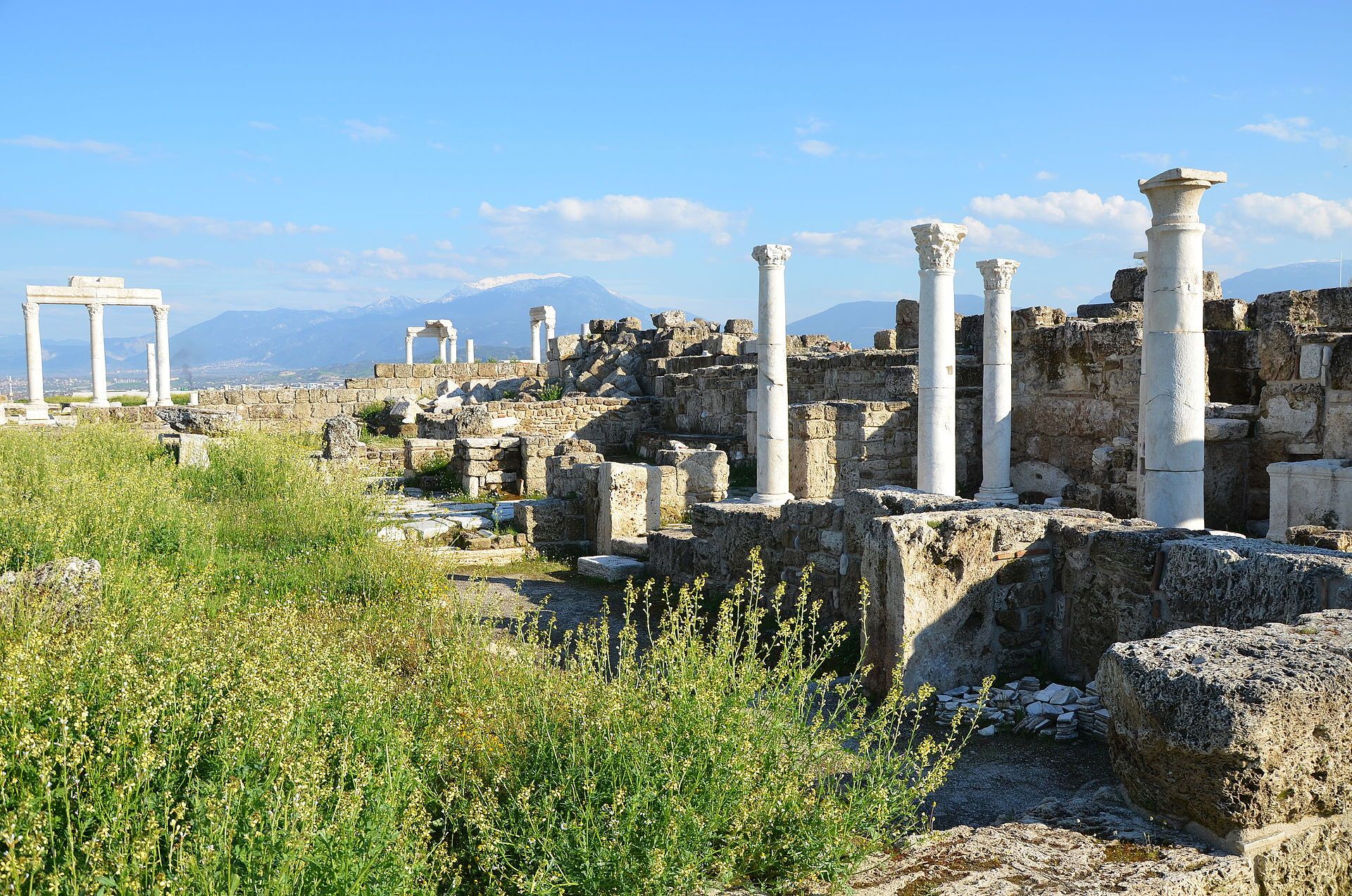 The archaeological site of Laodicea near Pamukkale